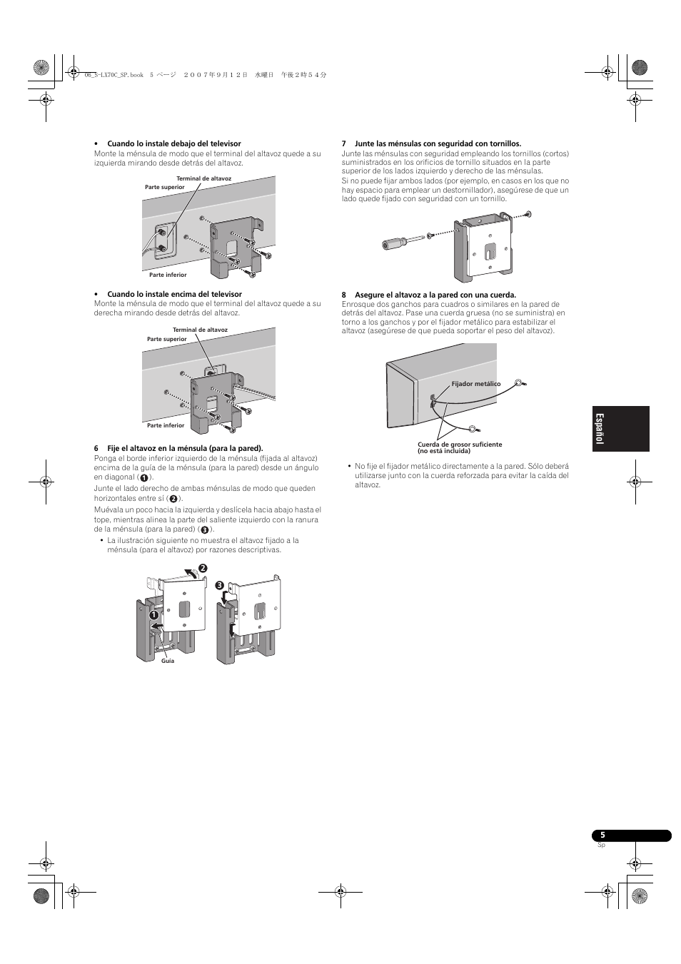 Pioneer S-LX70C User Manual | Page 35 / 74