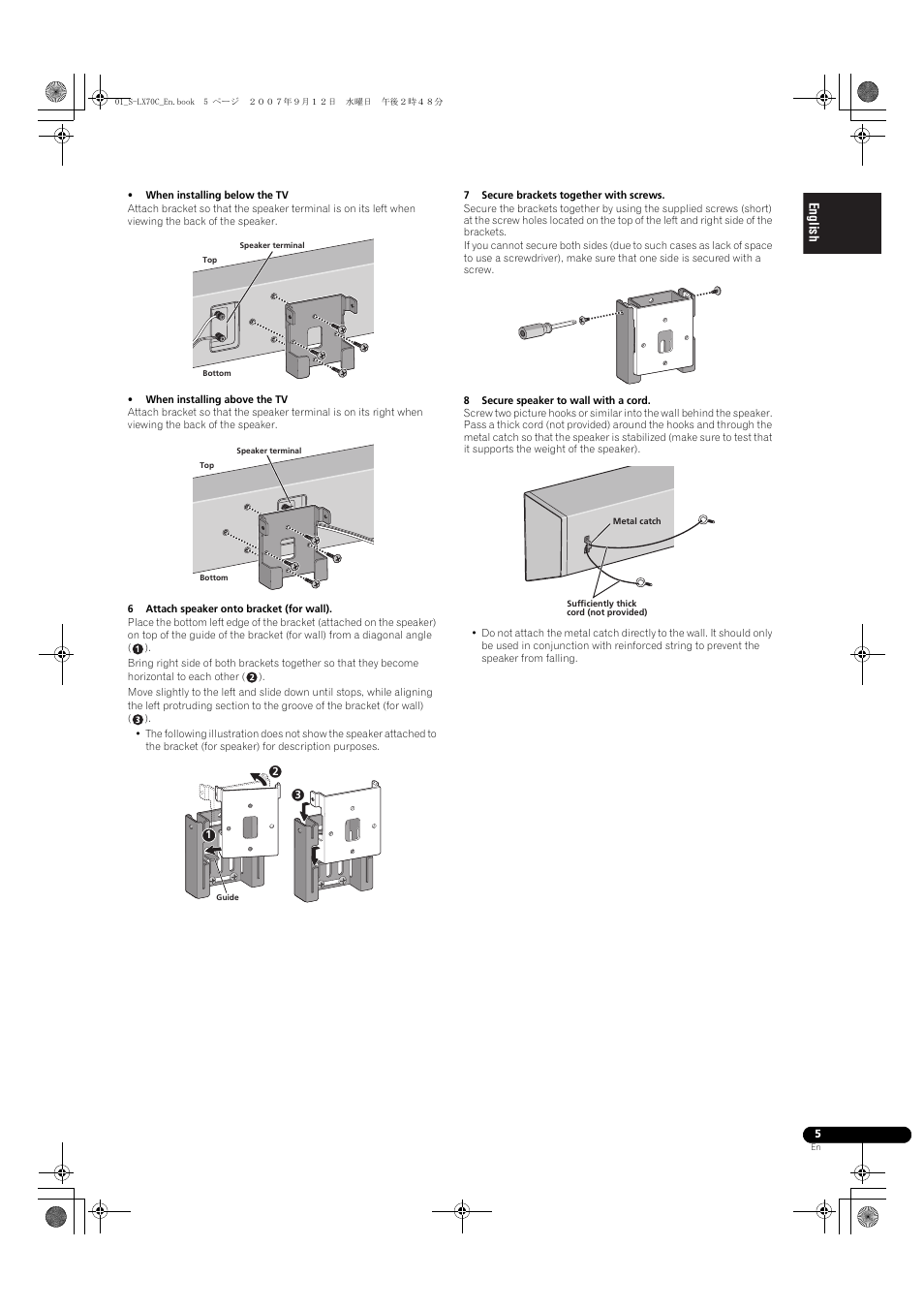 Pioneer S-LX70C User Manual | Page 5 / 74