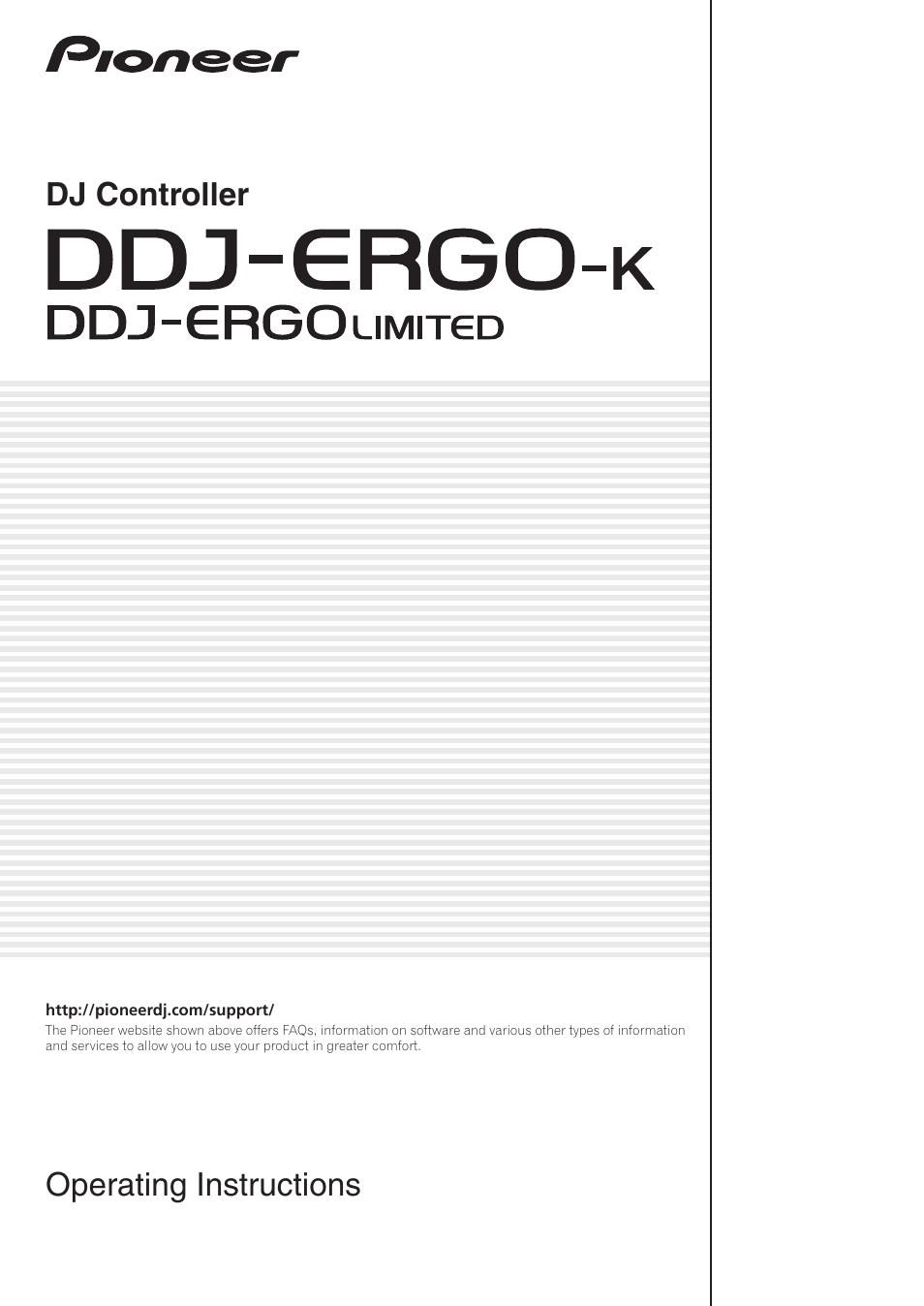 Pioneer DDJ-ERGO-K User Manual | 31 pages