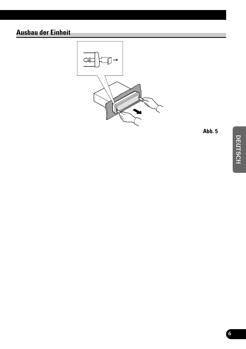 Ausbau der einheit | Pioneer KEH-P1010R User Manual | Page 19 / 40