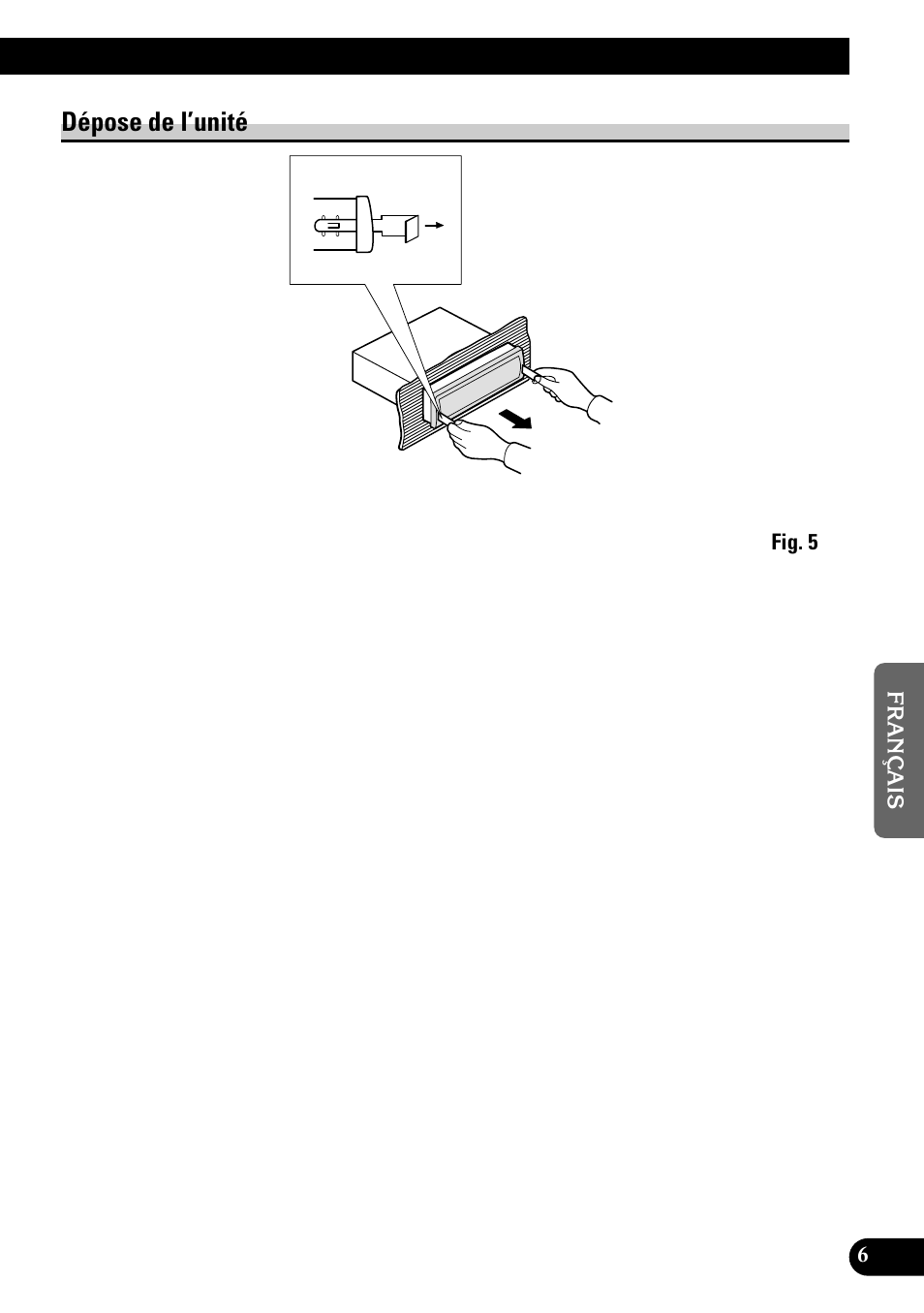 Dépose de l’unité | Pioneer KEH-P1010R User Manual | Page 25 / 40