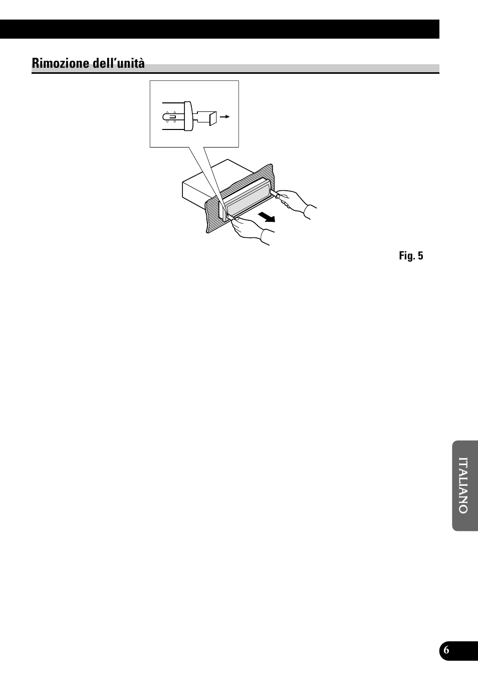 Rimozione dell’unità | Pioneer KEH-P1010R User Manual | Page 31 / 40