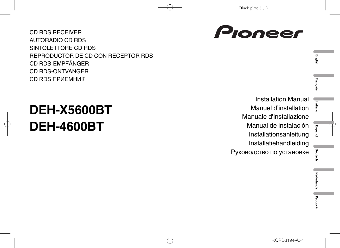 Pioneer DEH-4600BT User Manual | 32 pages