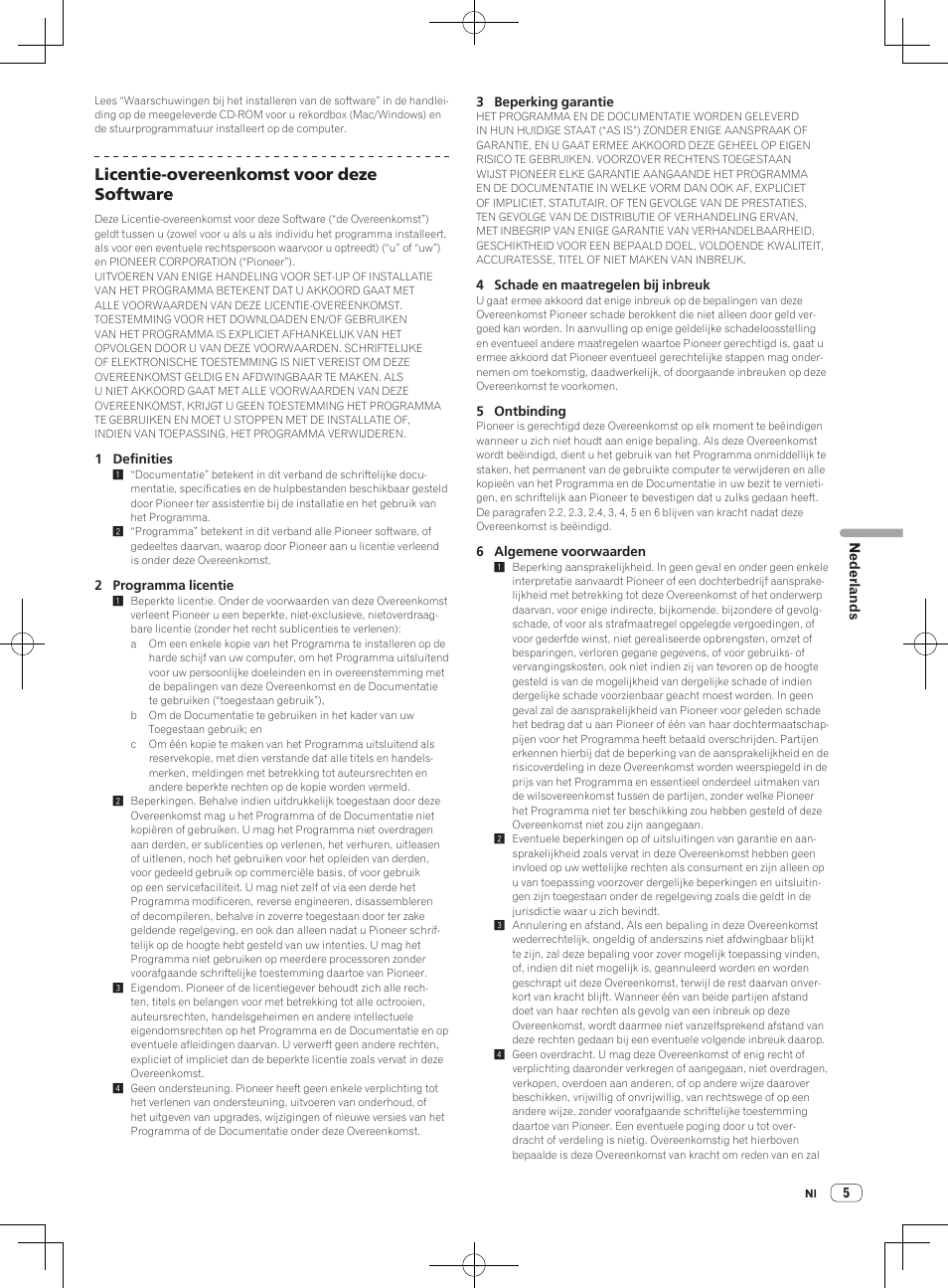 Licentie-overeenkomst voor deze software | Pioneer XDJ-AERO User Manual | Page 29 / 60