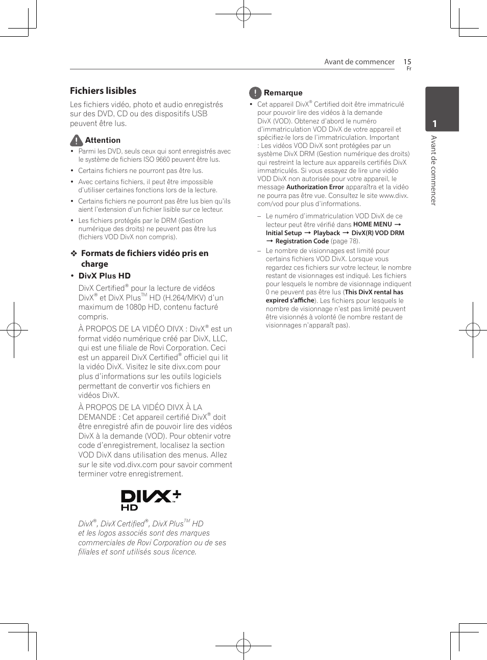 Fichiers lisibles | Pioneer BCS-727 User Manual | Page 111 / 588