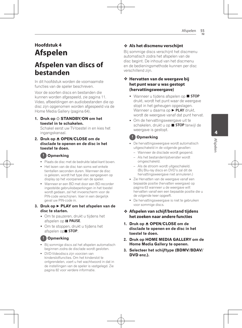 Afspelen van discs of bestanden, Afspelen, Hoofdstuk 4 | Pioneer BCS-727 User Manual | Page 447 / 588