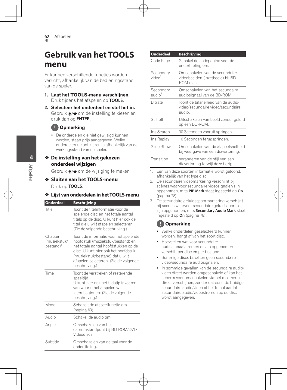 Gebruik van het tools menu | Pioneer BCS-727 User Manual | Page 454 / 588