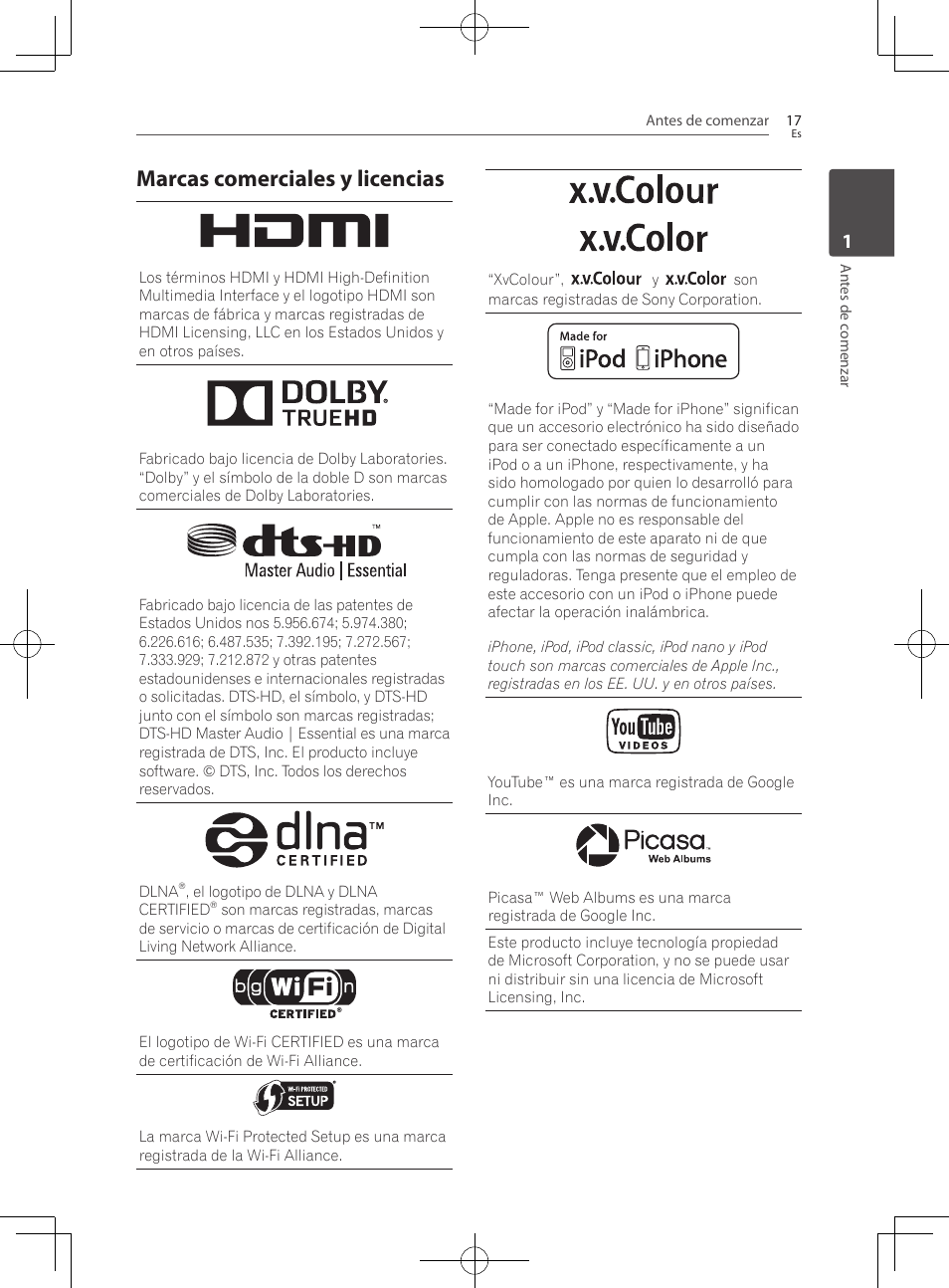 Marcas comerciales y licencias | Pioneer BCS-727 User Manual | Page 505 / 588