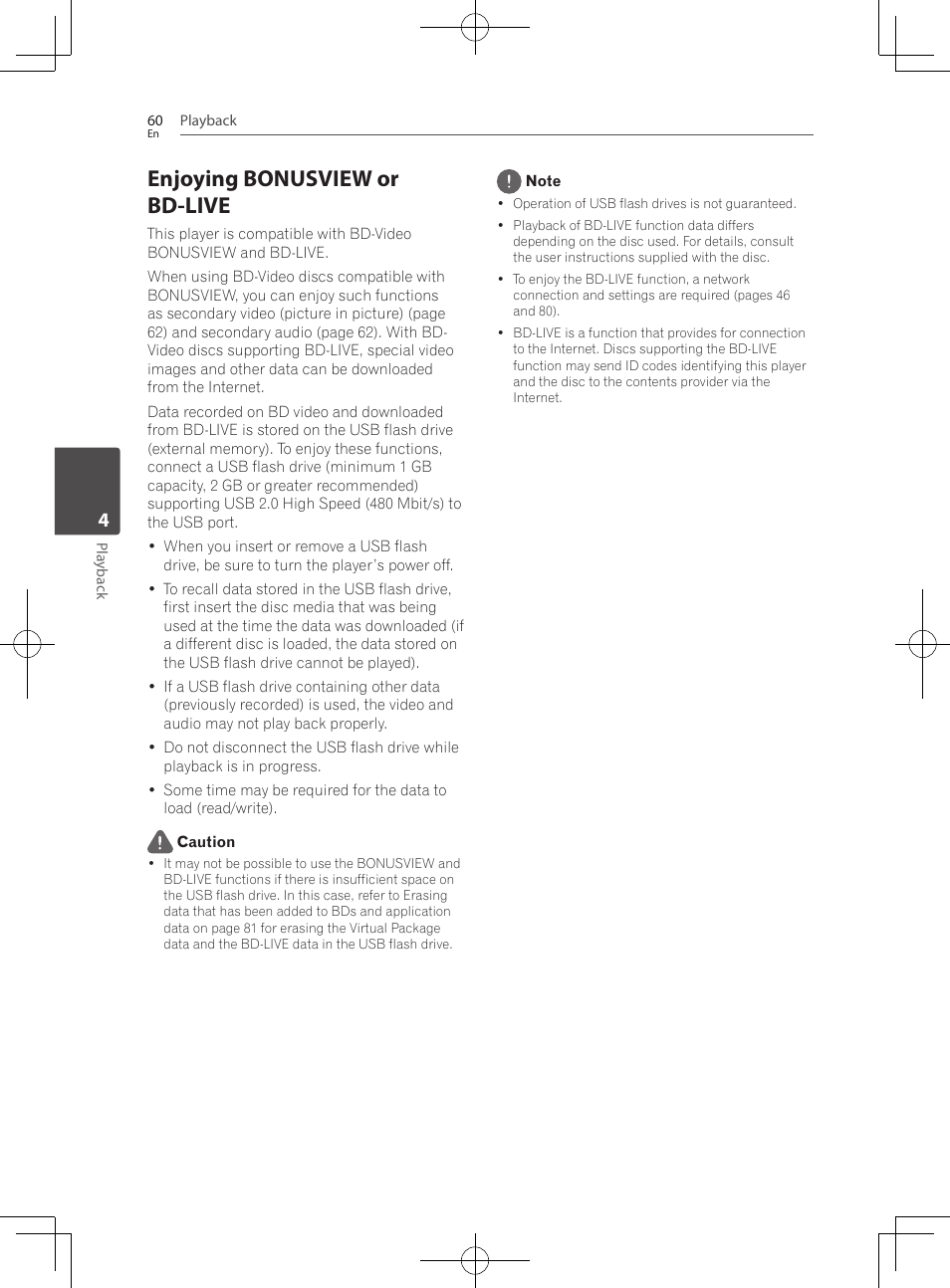 Enjoying bonusview or bd-live | Pioneer BCS-727 User Manual | Page 60 / 588