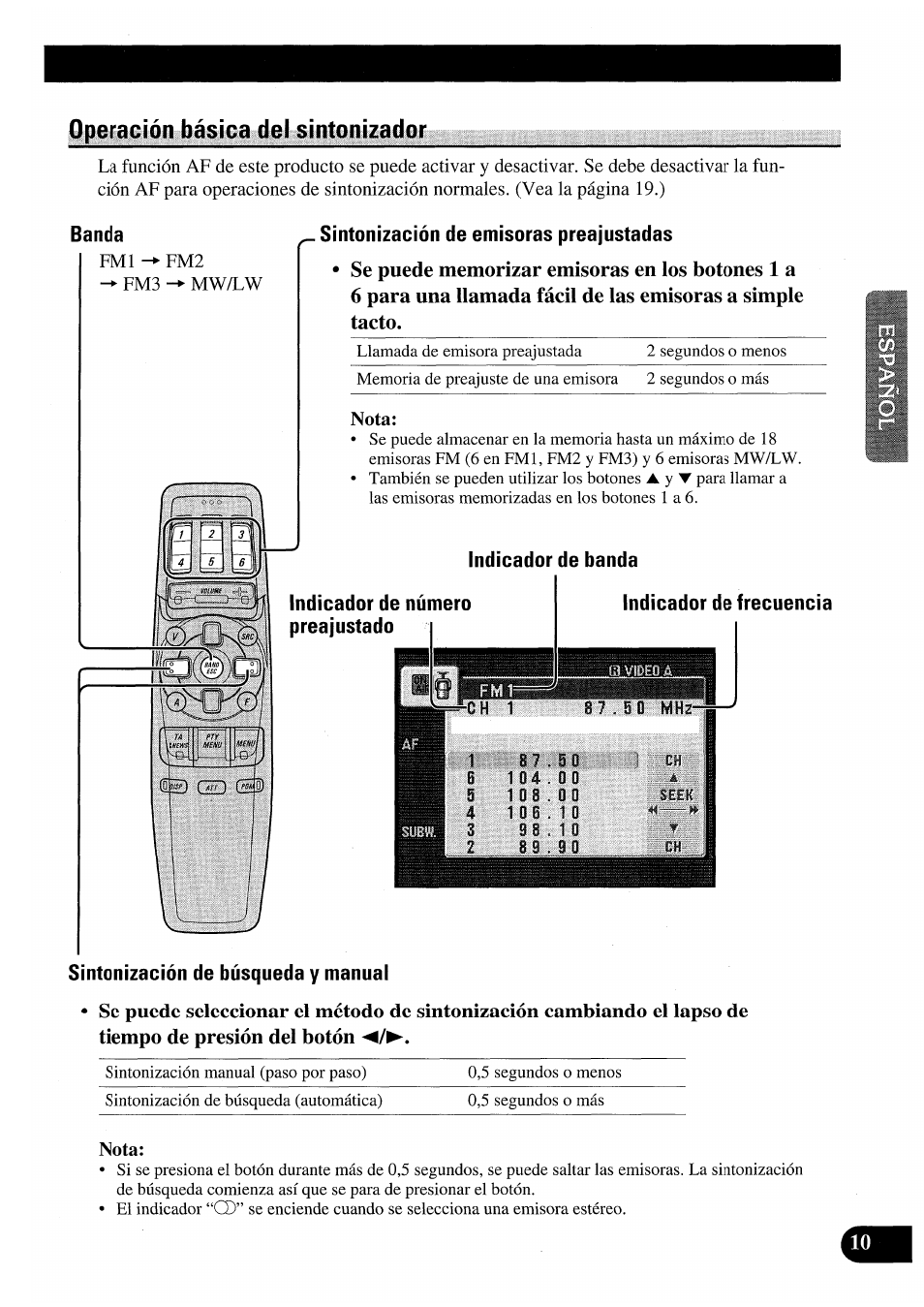 Nota | Pioneer AVM-P7000R User Manual | Page 71 / 124