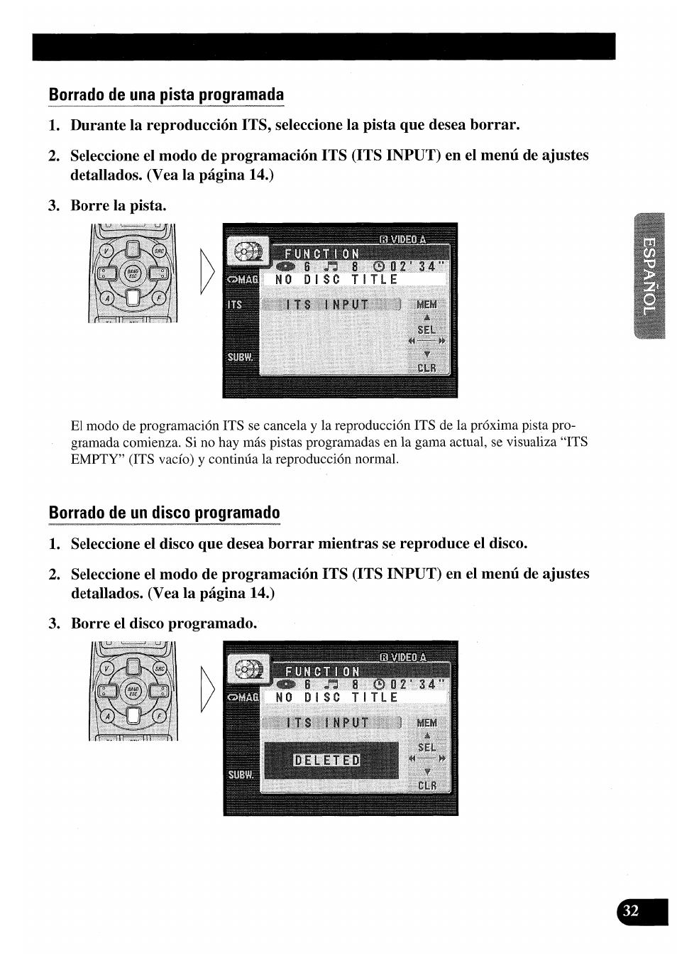 Borrado de una pista programada, Borrado de un disco programado | Pioneer AVM-P7000R User Manual | Page 93 / 124