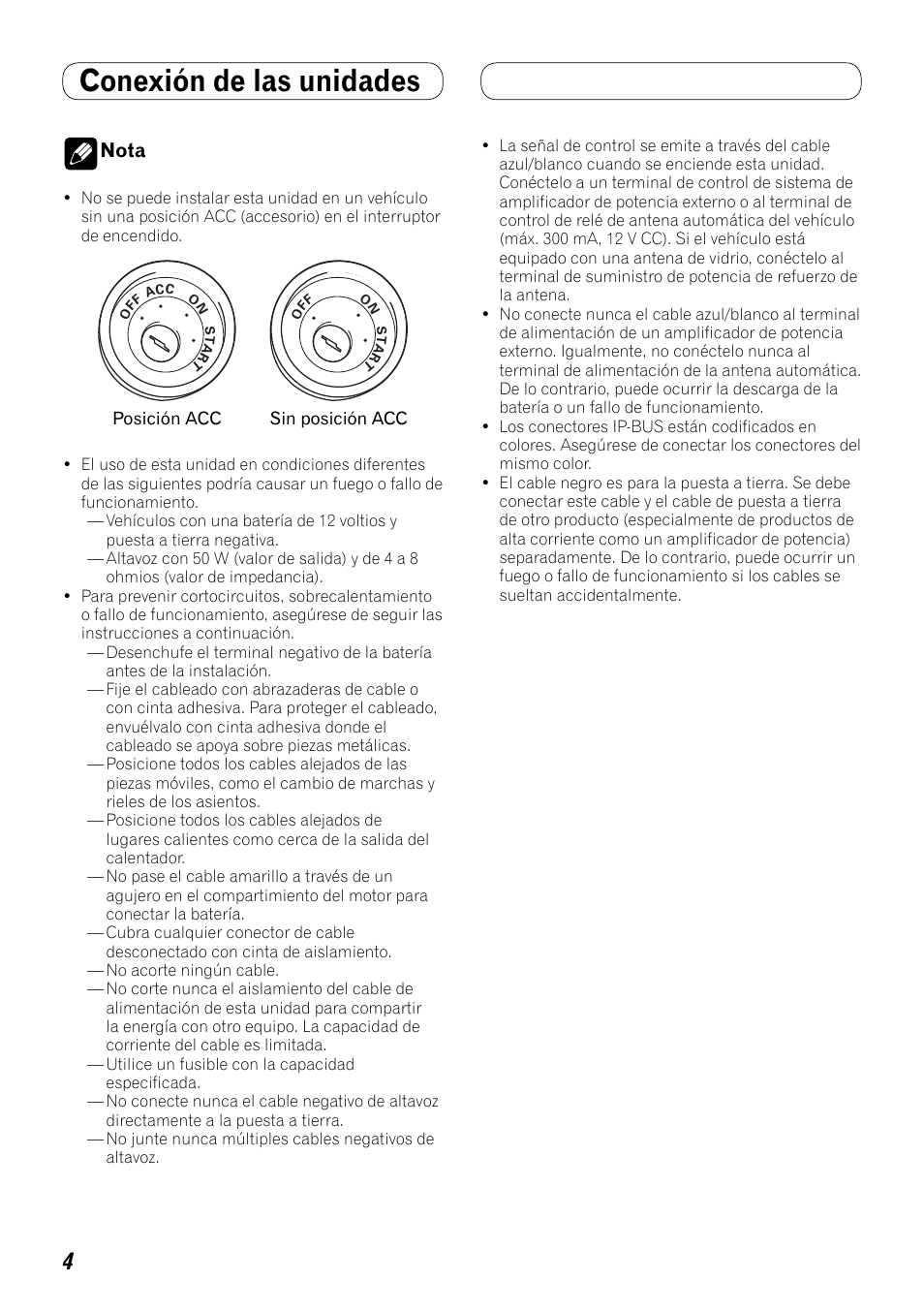 Conexión de las unidades | Pioneer AVH-P4100DVD User Manual | Page 18 / 86