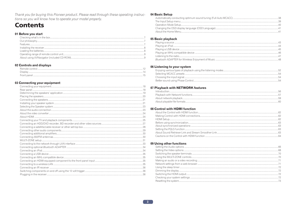 Pioneer SC-2023-S User Manual | Page 3 / 121