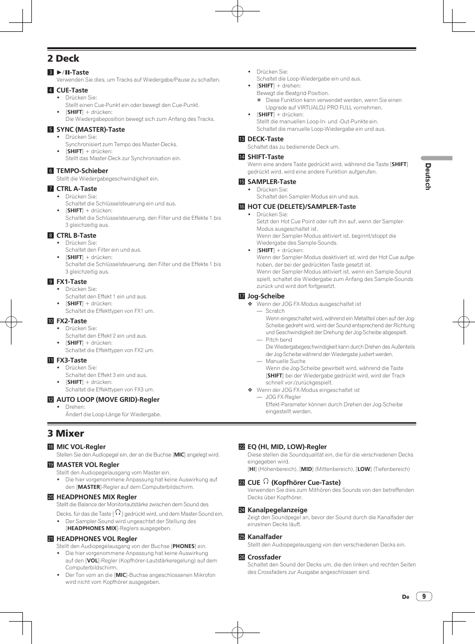 2 deck, 3 mixer | Pioneer DDJ-WeGO2 User Manual | Page 31 / 56