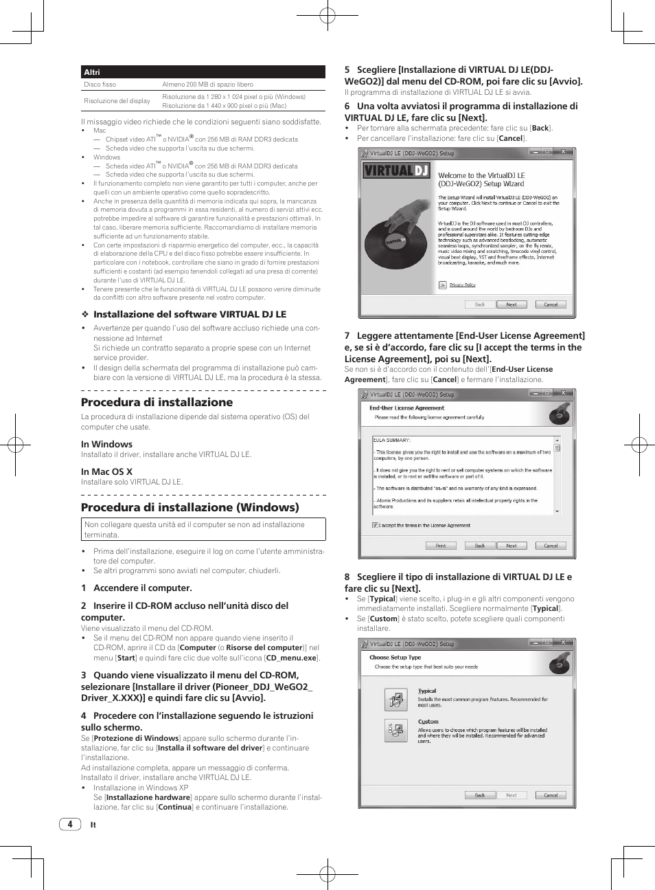 Procedura di installazione, Procedura di installazione (windows) | Pioneer DDJ-WeGO2 User Manual | Page 36 / 56