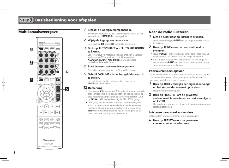 Basisbediening voor afspelen | Pioneer VSX-S510-K User Manual | Page 40 / 60