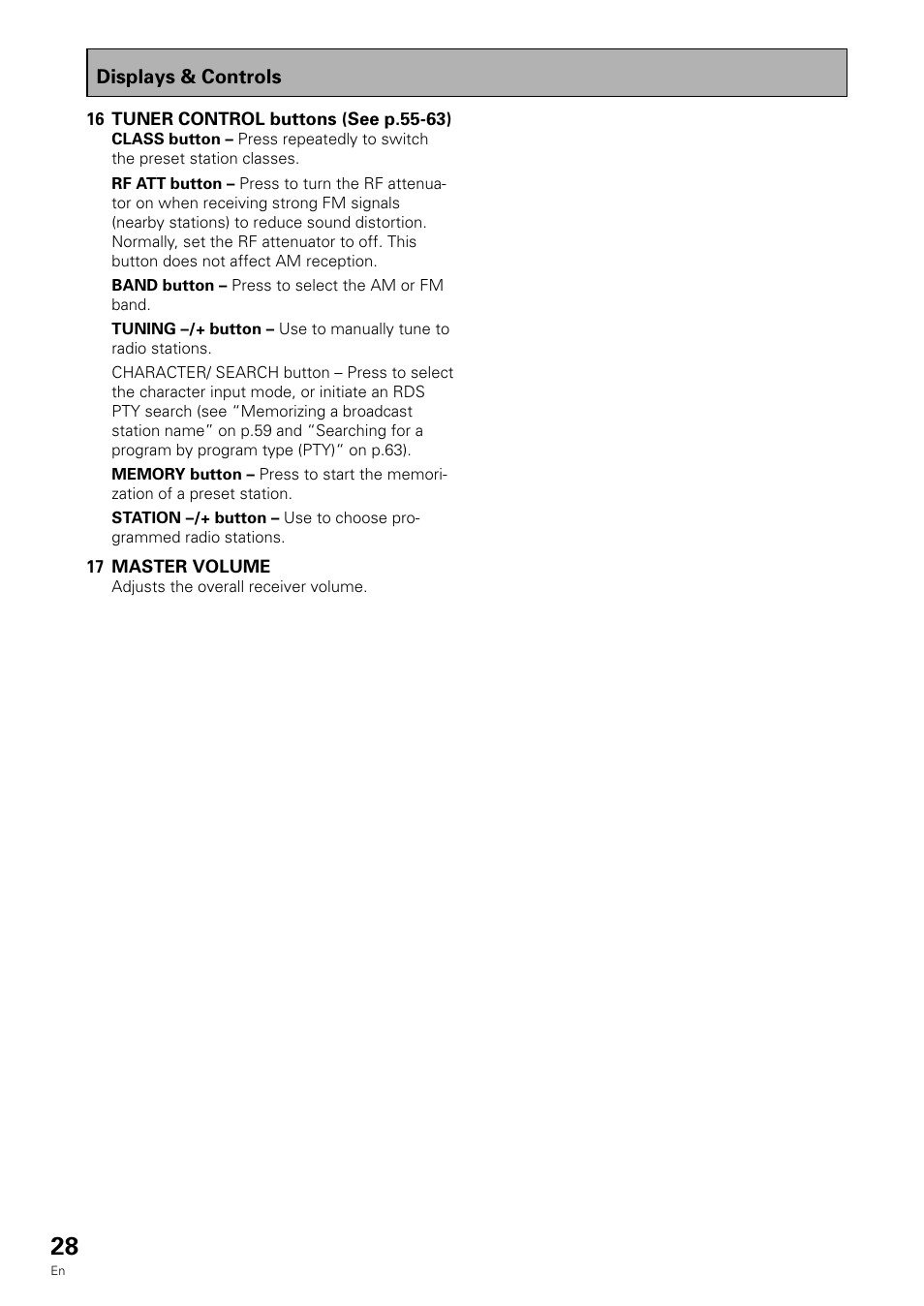 Pioneer VSX-909RDS User Manual | Page 28 / 96