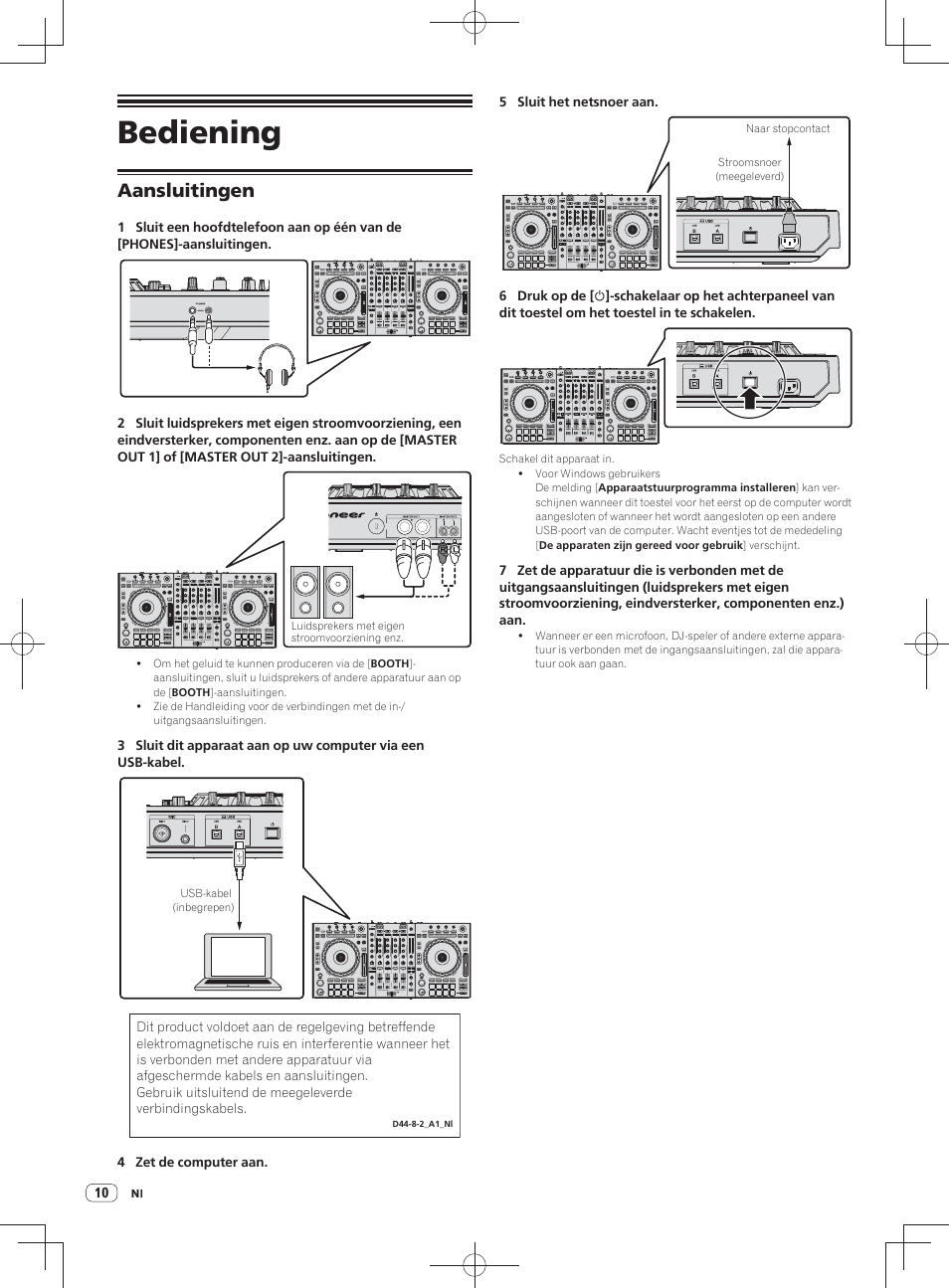 Bediening, Aansluitingen | Pioneer DDJ-SZ User Manual | Page 66 / 116