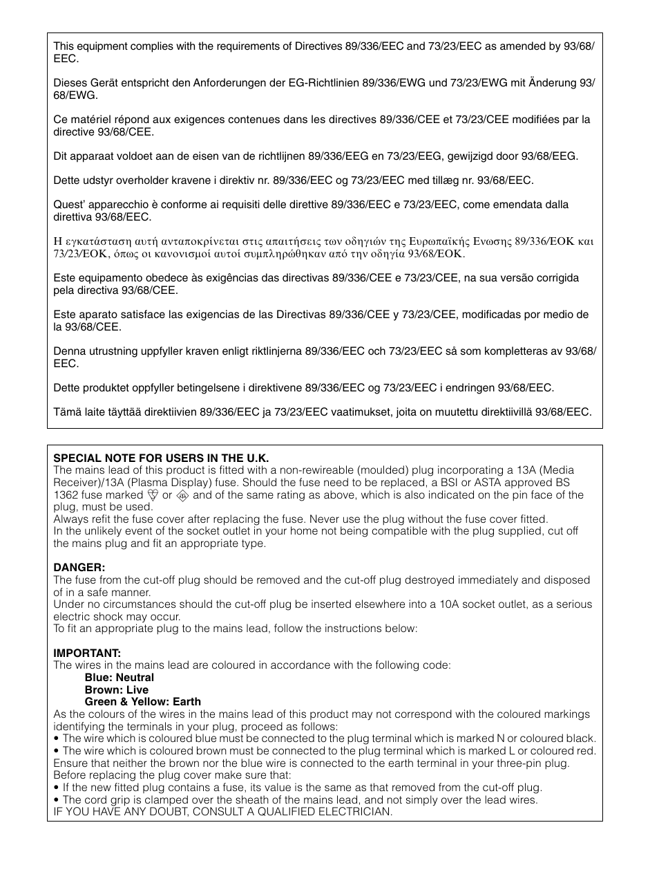 Pioneer PDP 434HDE User Manual | Page 2 / 248