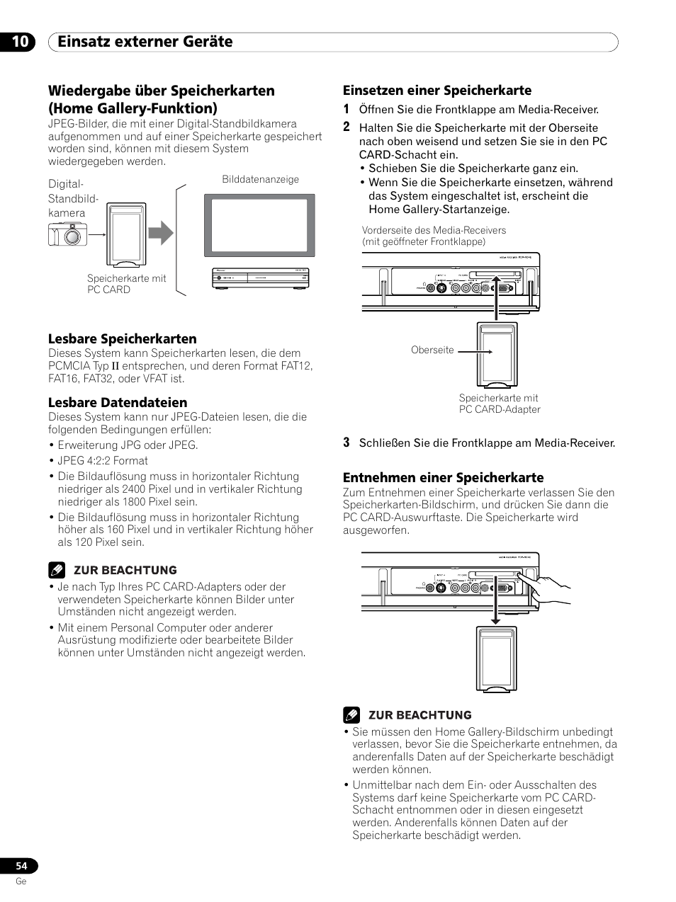 10 einsatz externer geräte | Pioneer PDP 434HDE User Manual | Page 206 / 248