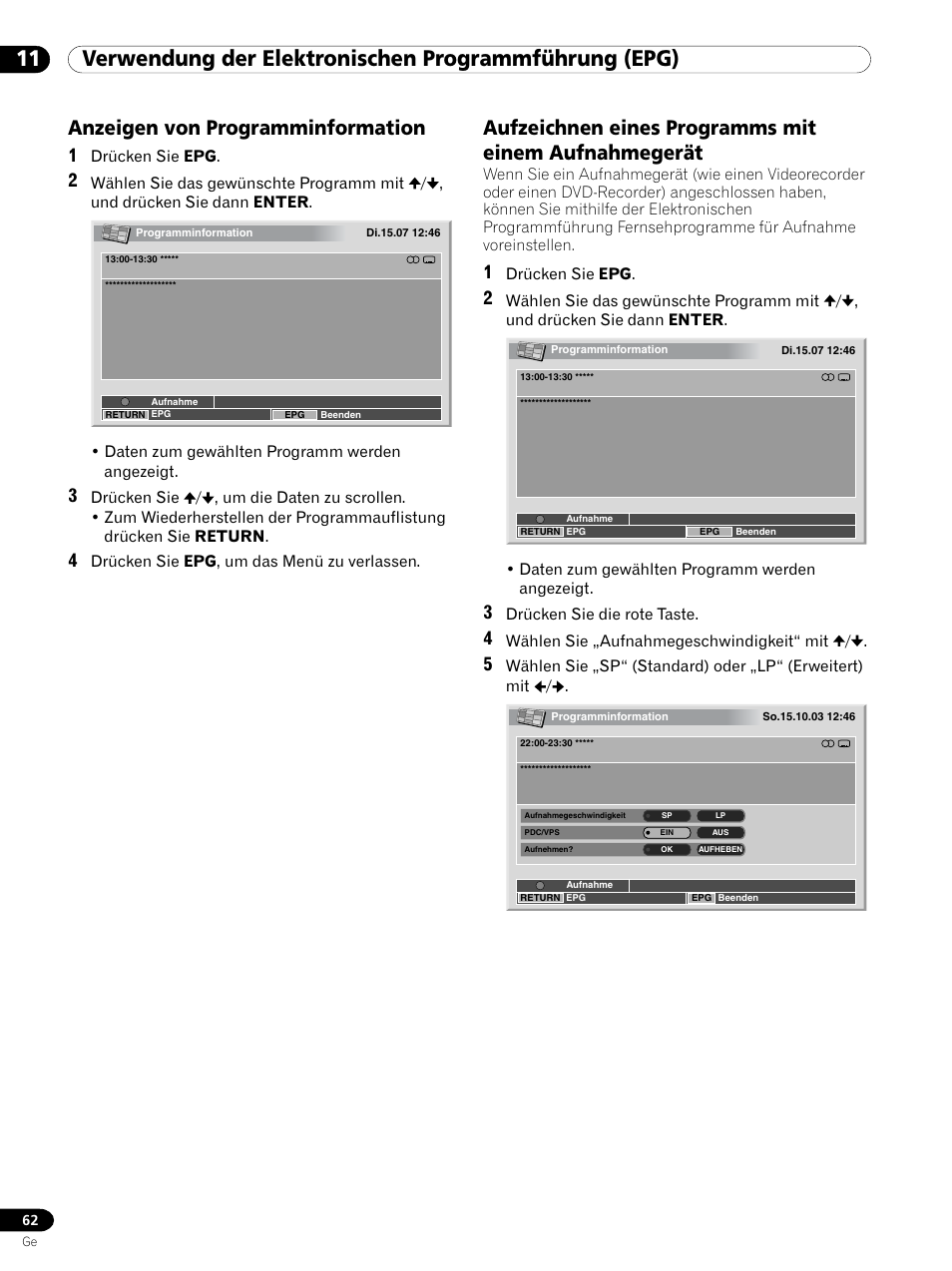 Anzeigen von programminformation | Pioneer PDP 434HDE User Manual | Page 214 / 248