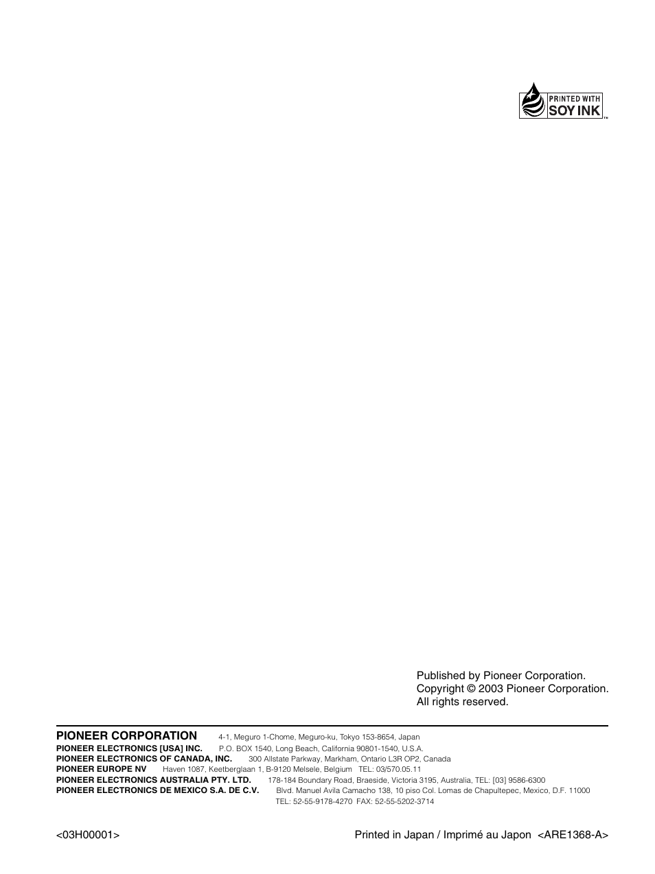 Pioneer PDP 434HDE User Manual | Page 232 / 248