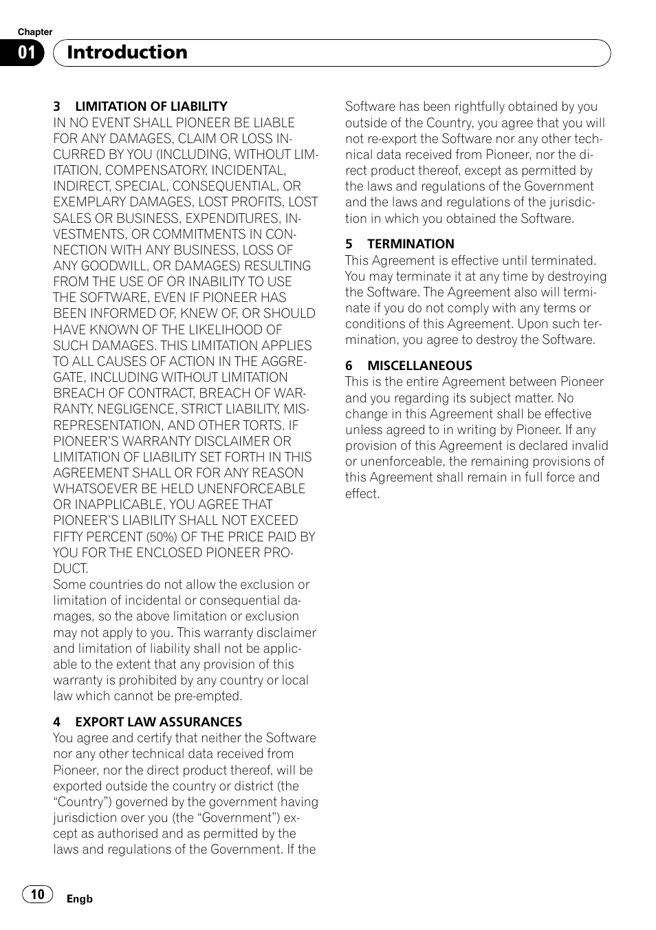 Introduction | Pioneer AVIC-X3-II User Manual | Page 10 / 172
