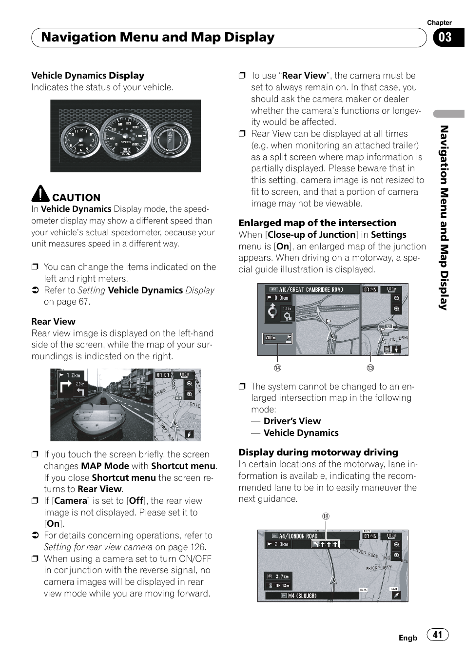 Navigation menu and map display | Pioneer AVIC-X3-II User Manual | Page 41 / 172