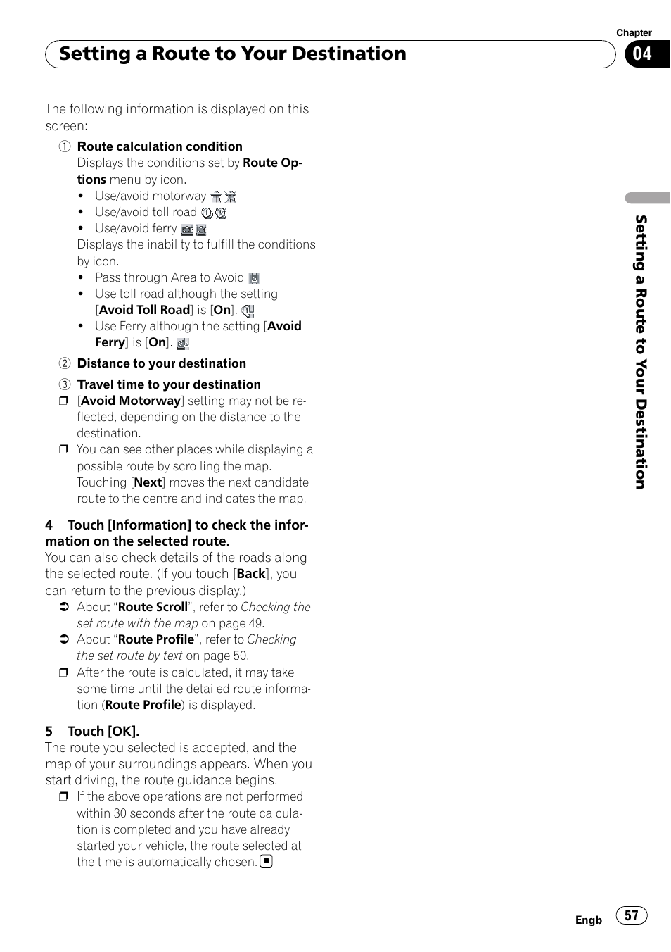 Setting a route to your destination | Pioneer AVIC-X3-II User Manual | Page 57 / 172