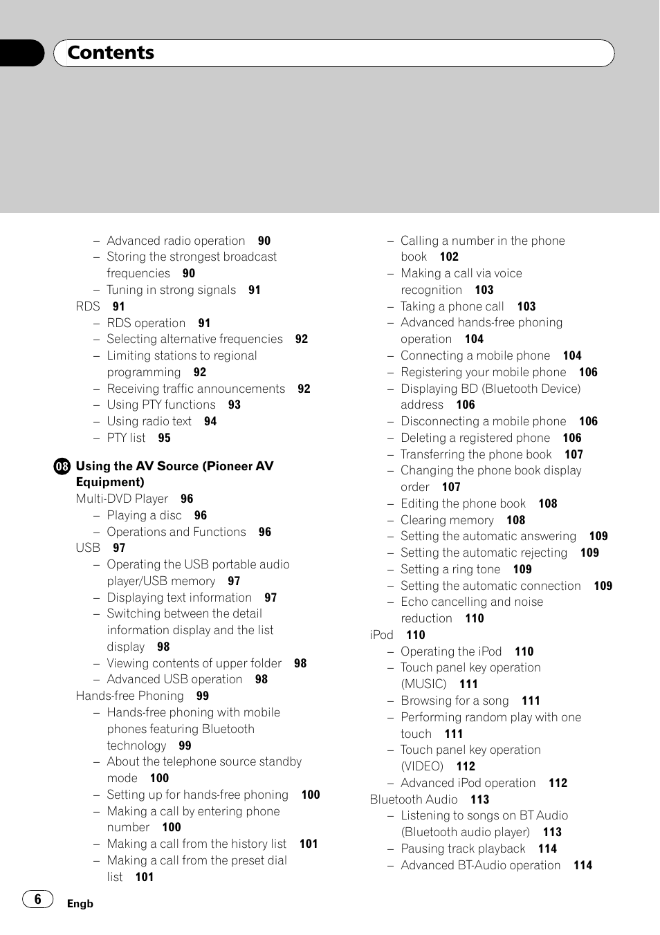 Pioneer AVIC-X3-II User Manual | Page 6 / 172
