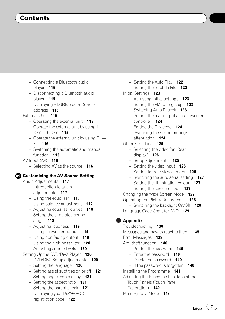 Pioneer AVIC-X3-II User Manual | Page 7 / 172