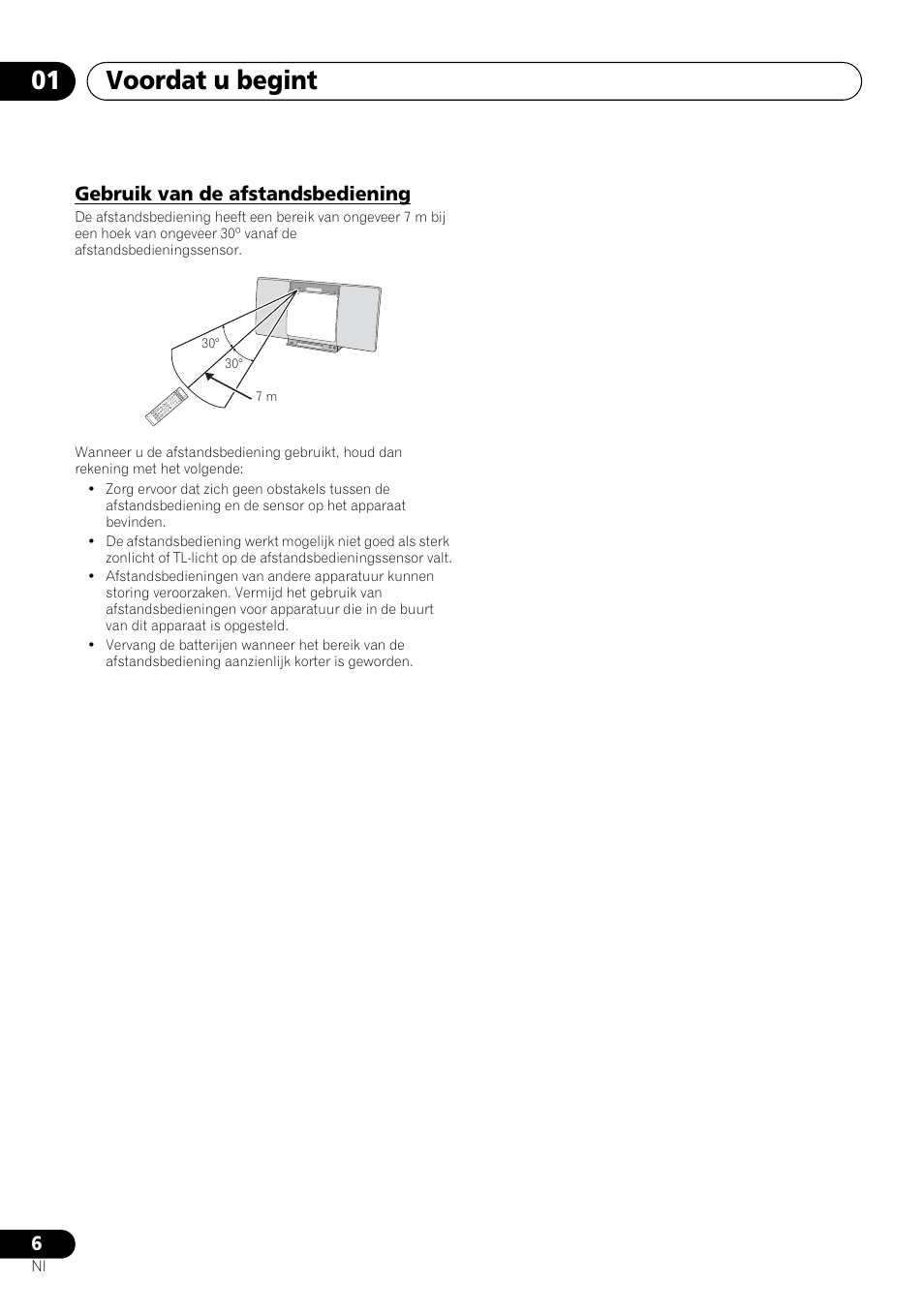 Gebruik van de afstandsbediening, Voordat u begint 01 | Pioneer X-SMC00BT User Manual | Page 150 / 256