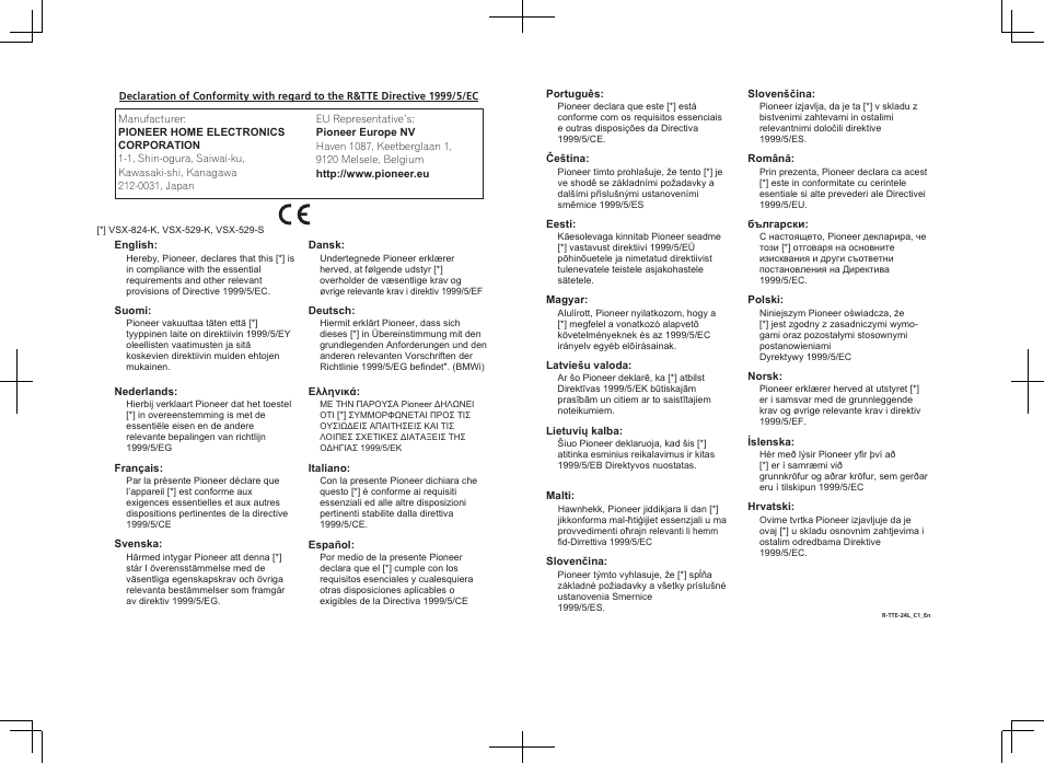 Pioneer VSX-824-K User Manual | Page 47 / 48