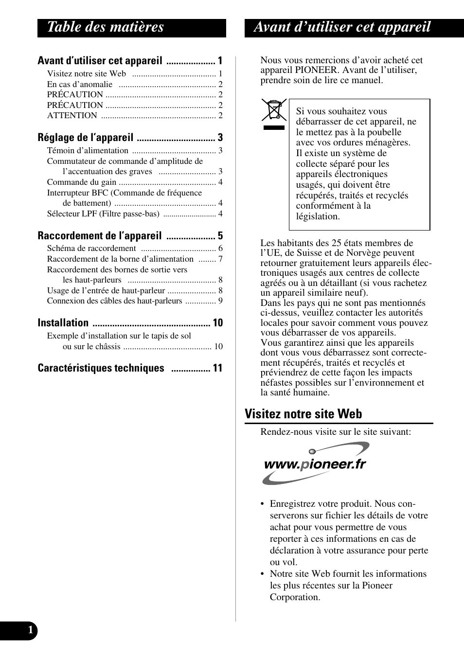 Pioneer GM-5300T User Manual | Page 38 / 85