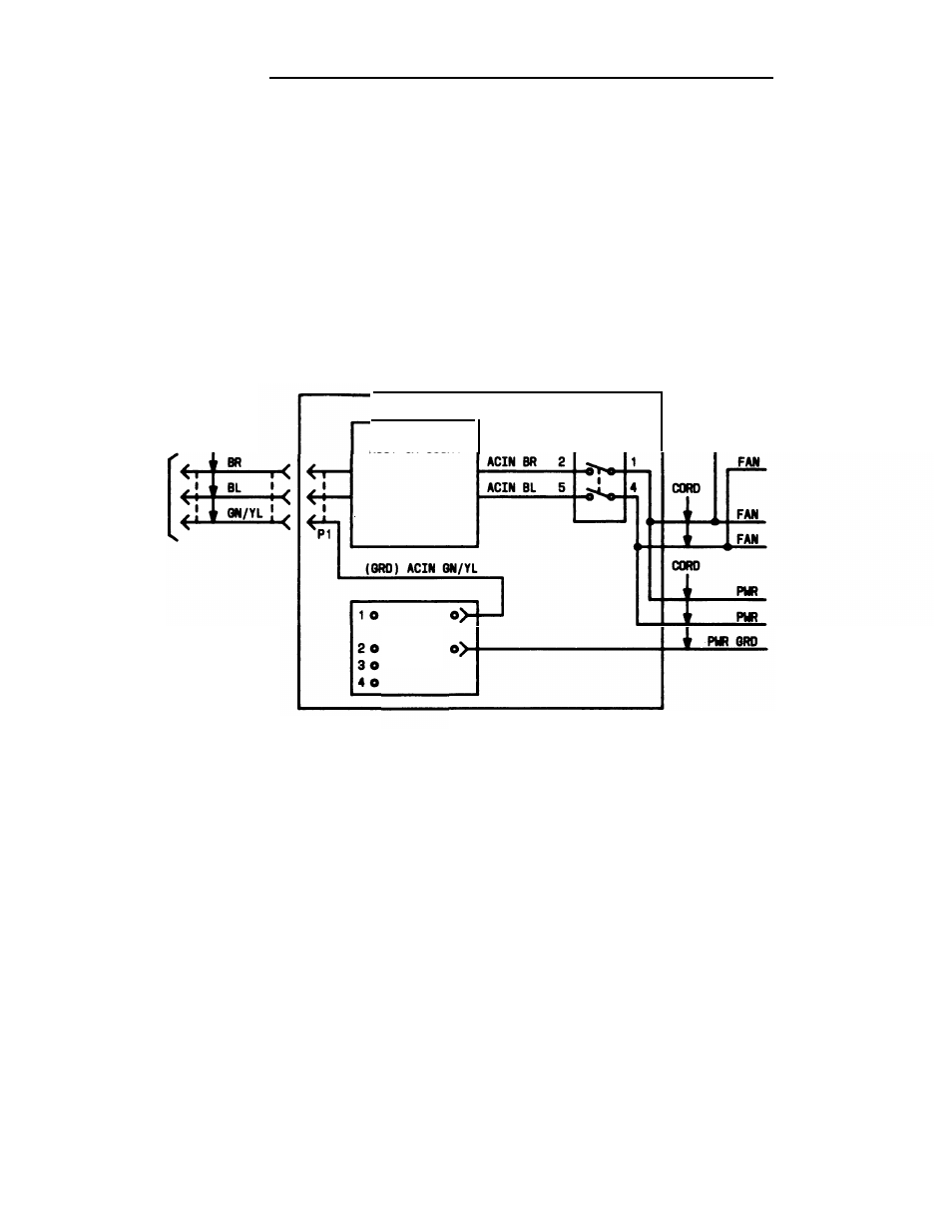 Figure 4-8, Ac power schematic, Maintenance | AT&T System 25 User Manual | Page 244 / 438