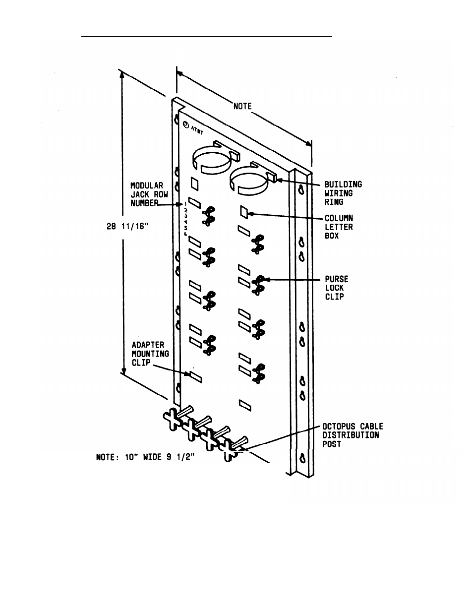 Figure 2-2, 6 1 7 a p a n e l | AT&T System 25 User Manual | Page 31 / 438