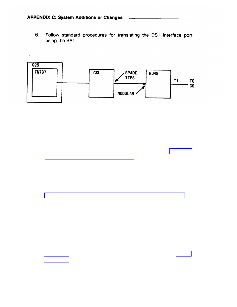 Replace voice-only terminal with voice/data, Terminal, C-12 | Cable to connect to the csu, see figure c-3, Replace voice-only terminal with terminal, Voice/data | AT&T System 25 User Manual | Page 313 / 438