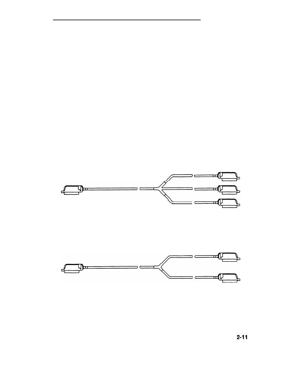 Cables, Splitter cables, C a b l e s | Figure 2-5 | AT&T System 25 User Manual | Page 35 / 438
