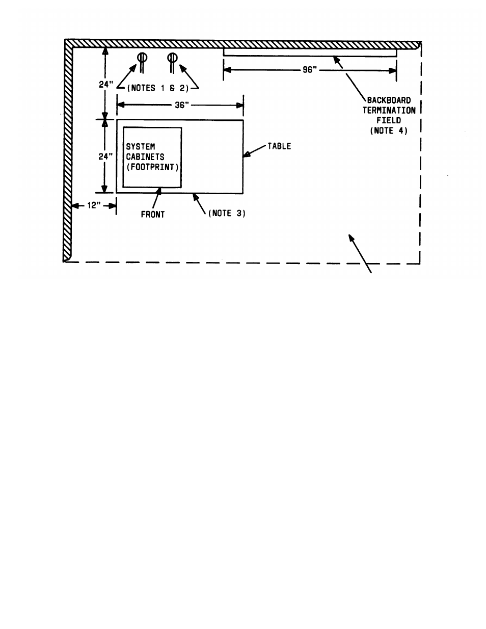 Figure 2-8, Typical system 25 floor plan | AT&T System 25 User Manual | Page 41 / 438