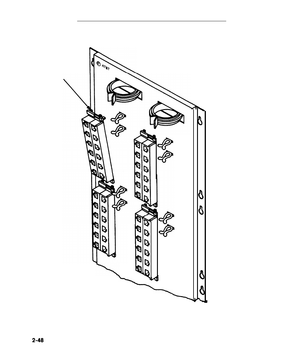 Figure 2-18, Mounting adapters | AT&T System 25 User Manual | Page 72 / 438