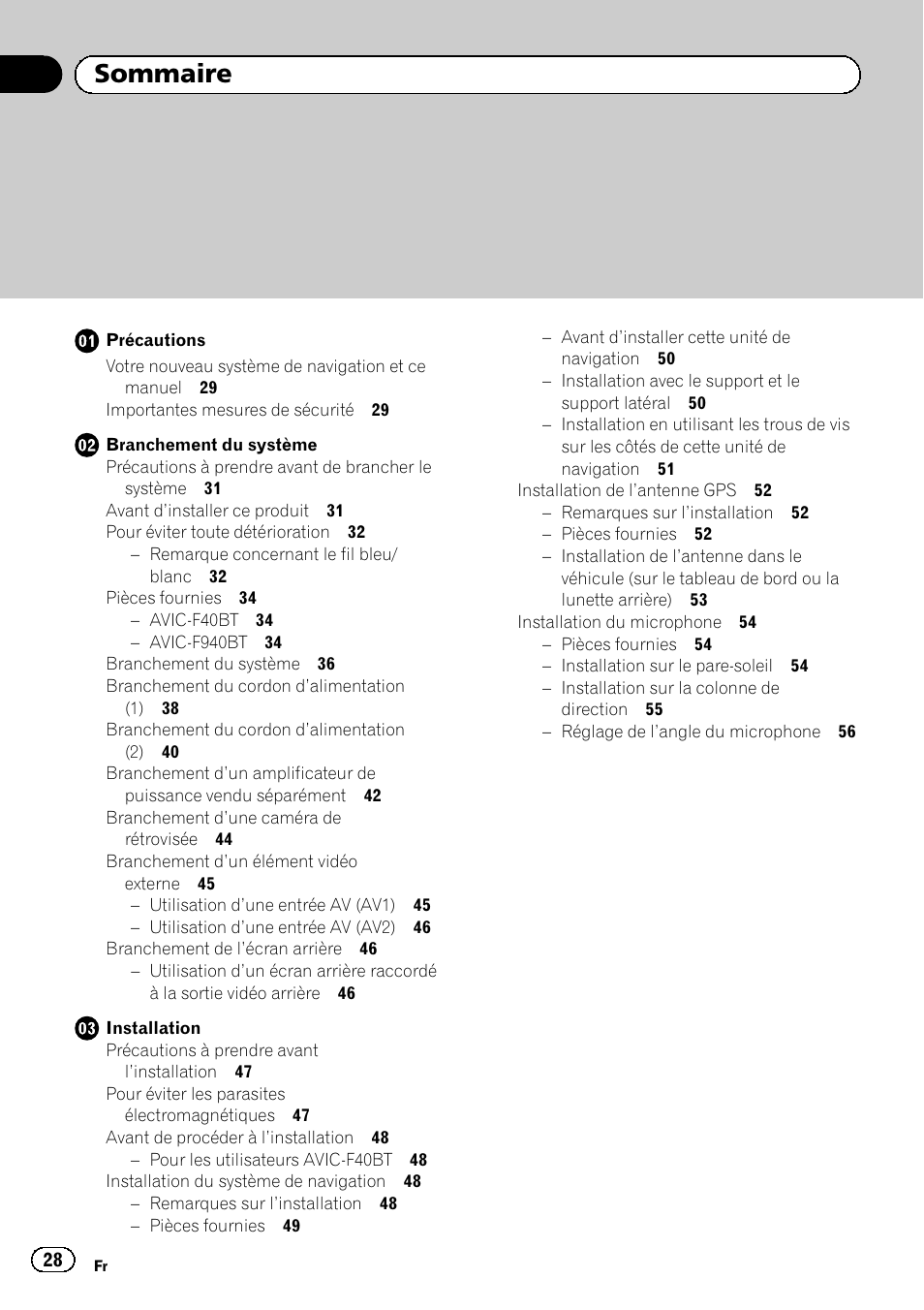 Pioneer AVIC-F40BT User Manual | Page 28 / 172