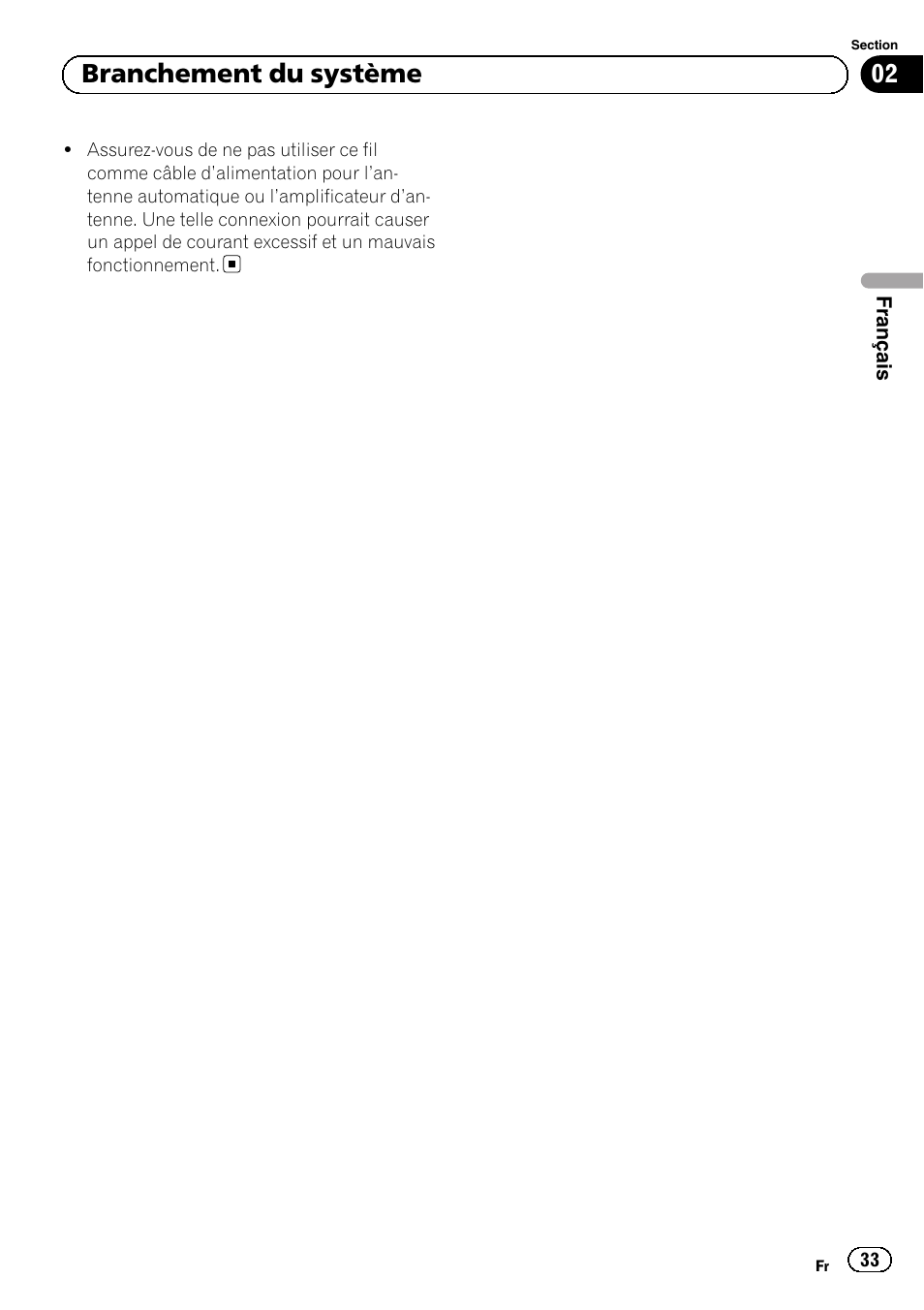 02 branchement du système | Pioneer AVIC-F40BT User Manual | Page 33 / 172