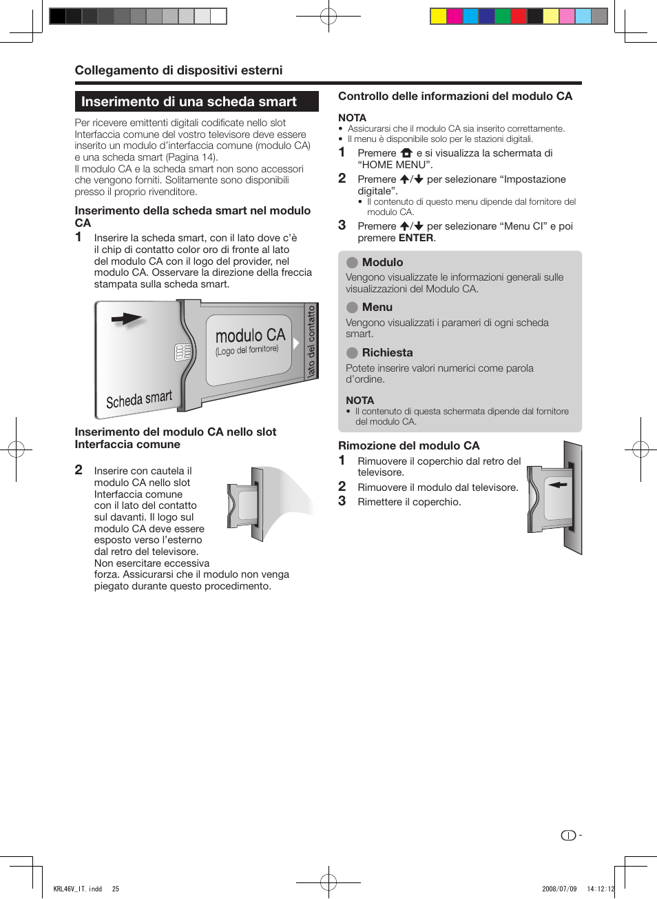 Inserimento di una scheda smart, 31 2 3 inserimento di una scheda smart | Pioneer KRL-46V User Manual | Page 171 / 338