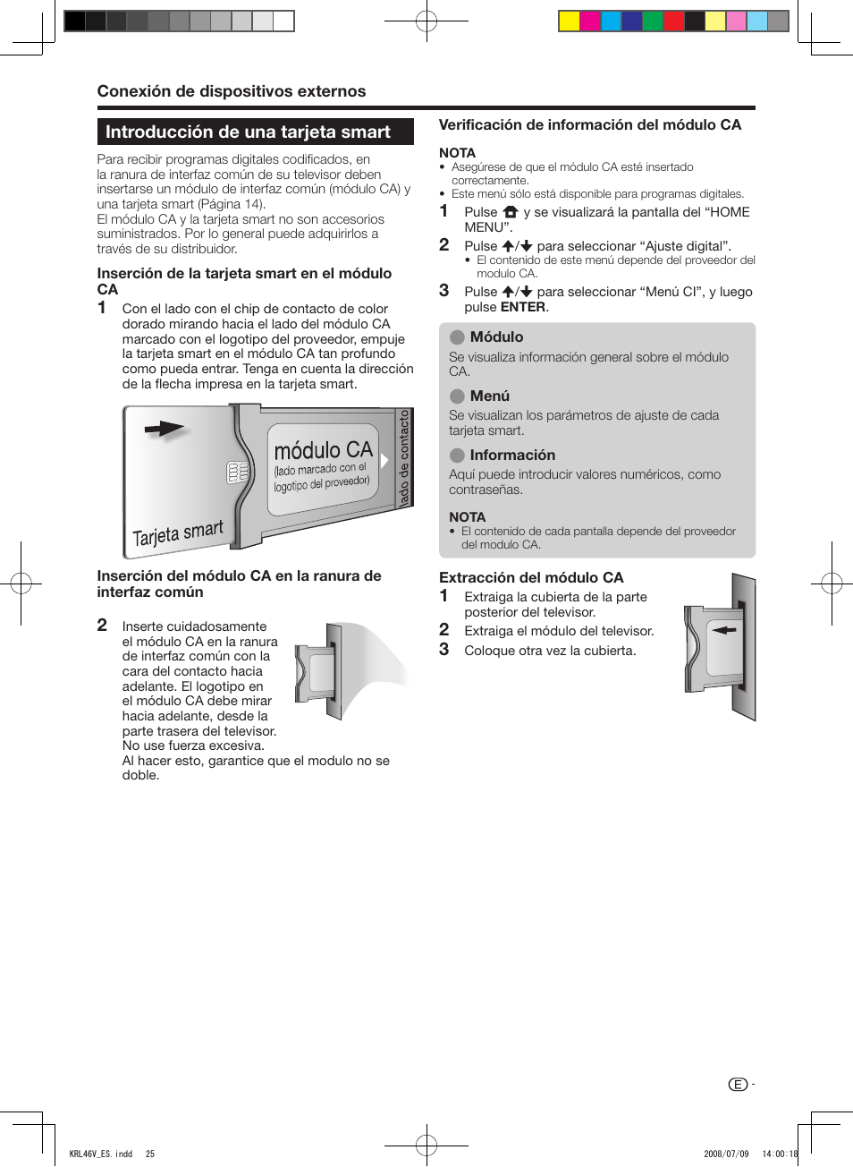 Introducción de una tarjeta smart, 31 2 3 introducción de una tarjeta smart | Pioneer KRL-46V User Manual | Page 267 / 338