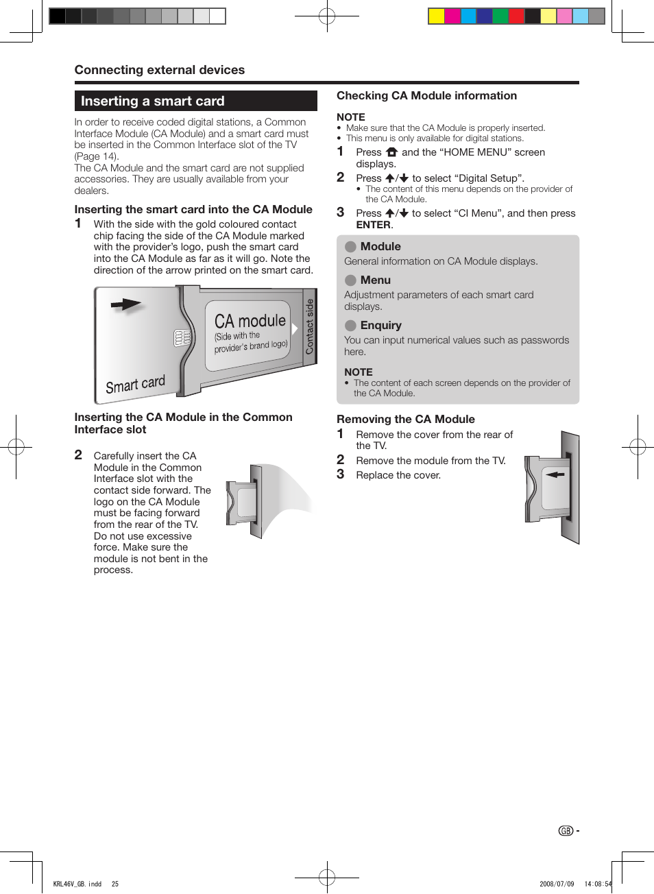 Inserting a smart card | Pioneer KRL-46V User Manual | Page 27 / 338