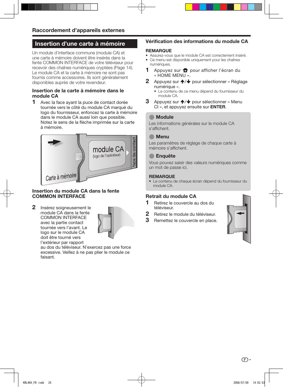 Insertion d’une carte à mémoire, 31 2 3 insertion d’une carte à mémoire | Pioneer KRL-46V User Manual | Page 75 / 338