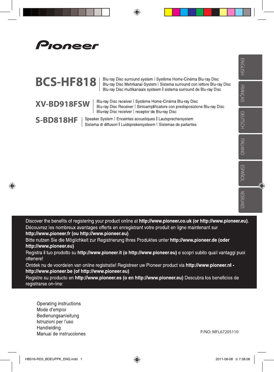 Pioneer BCS-HF818 User Manual | 424 pages