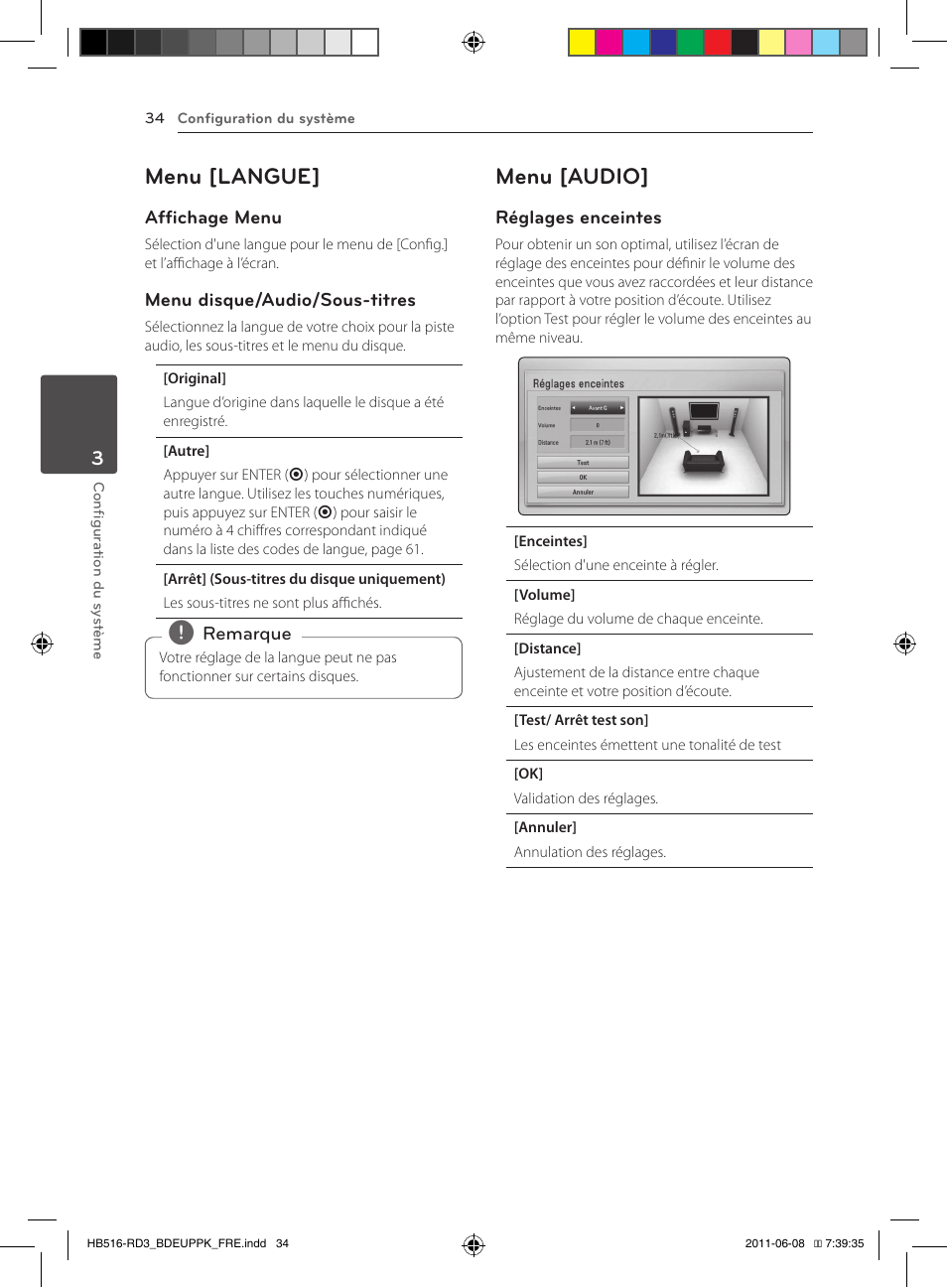 34 – menu [langue] 34 – menu [audio, Menu [langue, Menu [audio | Pioneer BCS-HF818 User Manual | Page 102 / 424