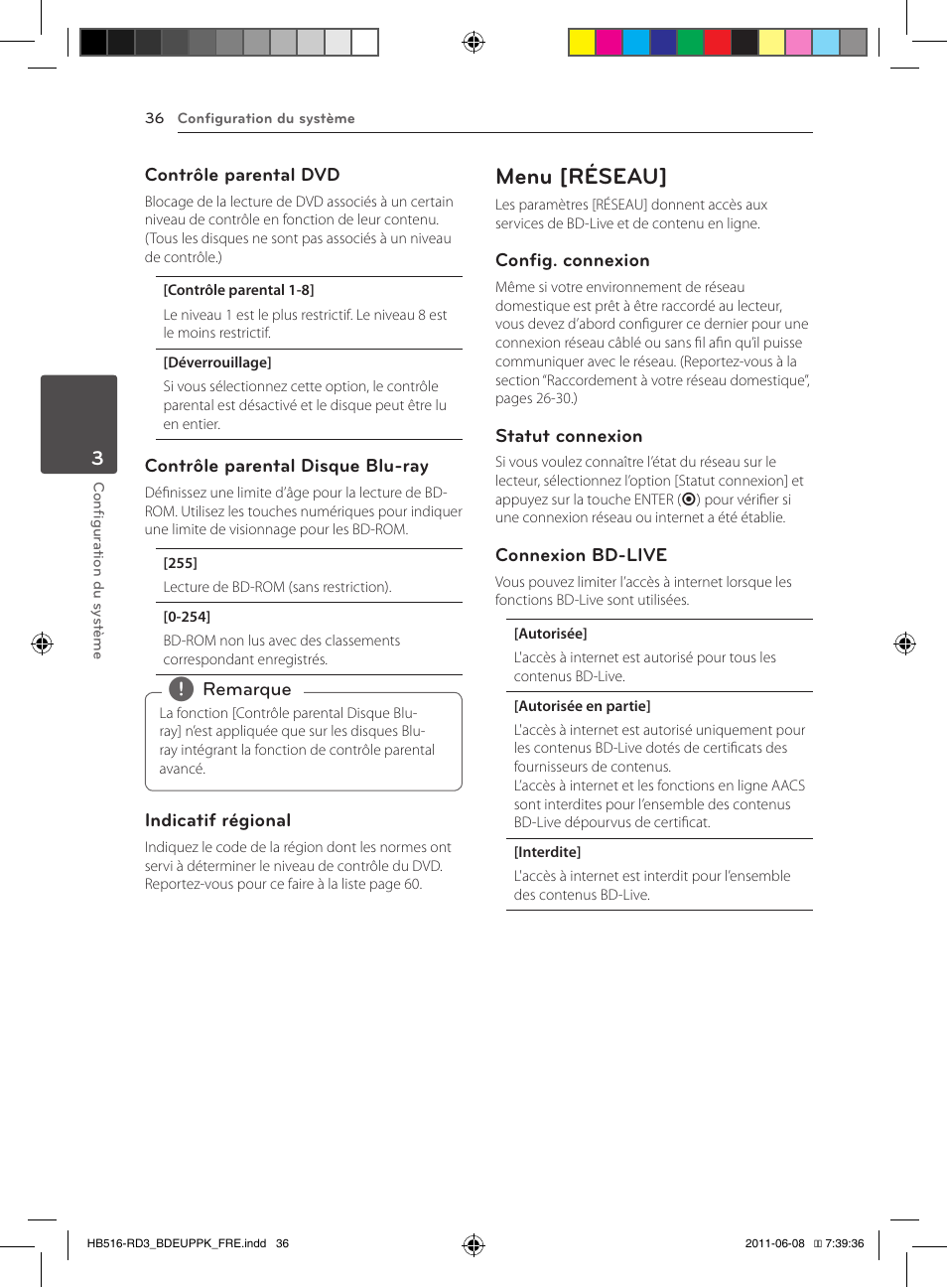 36 – menu [réseau, Menu [réseau | Pioneer BCS-HF818 User Manual | Page 104 / 424