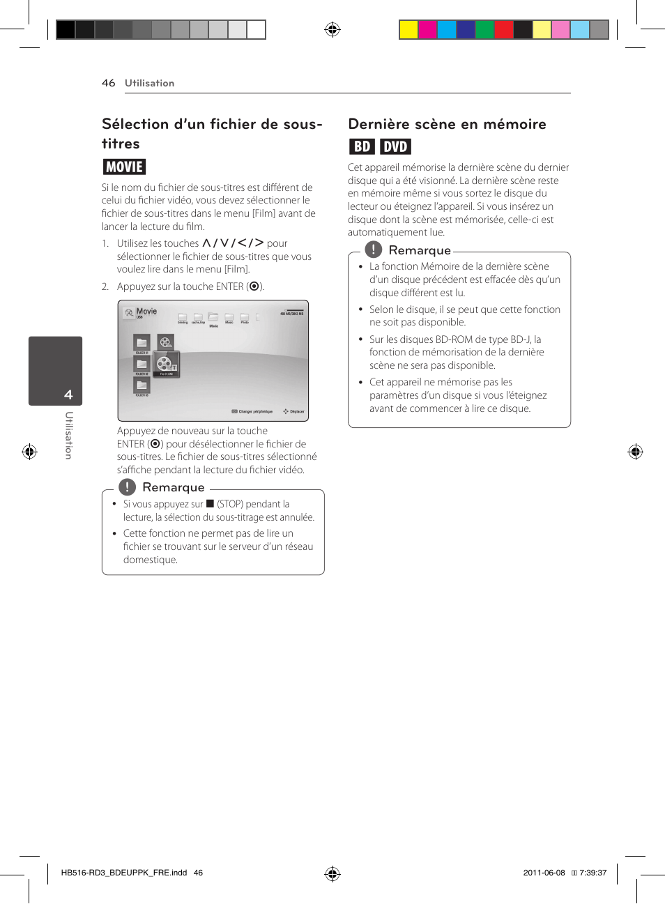 Sélection d’un fichier de sous- titres y, Dernière scène en mémoire er | Pioneer BCS-HF818 User Manual | Page 114 / 424